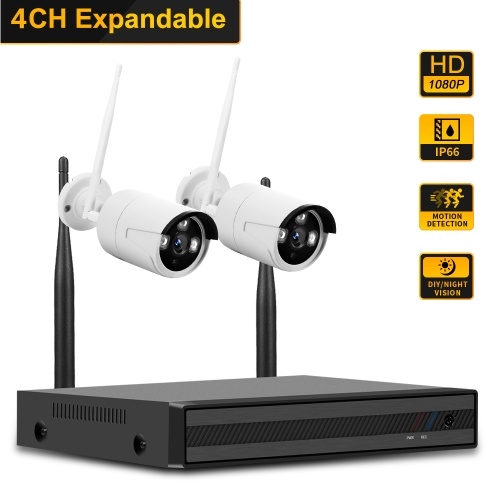 4CH NVR + 2 pcs1080P Camera Kit Night Vision IP Camera Security and Surveillance System Support Remote Control EU Plug
4CH NVR + 2 pcs1080P Camera Kit Night Vision IP Camera Security and Surveillance System Support Remote Control EU Plug