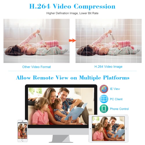 COTIER 4CH H.264 Mini NVR Kit with 4pcs HD 720P Surveillance IP Camera CCTV Security System
COTIER 4CH H.264 Mini NVR Kit with 4pcs HD 720P Surveillance IP Camera CCTV Security System