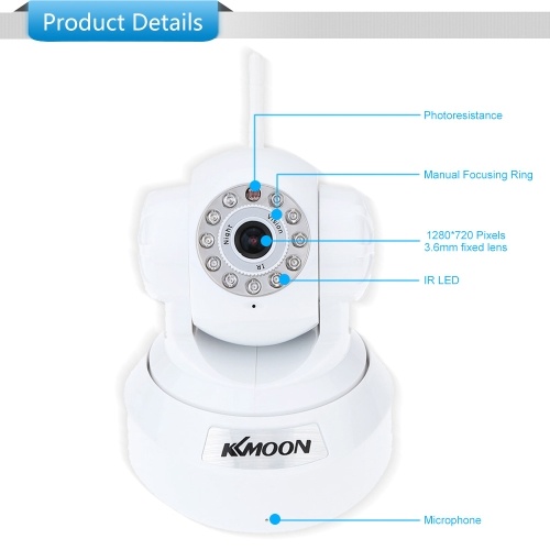 Секонд хенд KKMOON 720P HD H.264 1-мегапиксельная камера PnP P2P AP Pan Tilt IR Cut Wi-Fi Беспроводная сеть IP-камера
Секонд хенд KKMOON 720P HD H.264 1-мегапиксельная камера PnP P2P AP Pan Tilt IR Cut Wi-Fi Беспроводная сеть IP-камера
