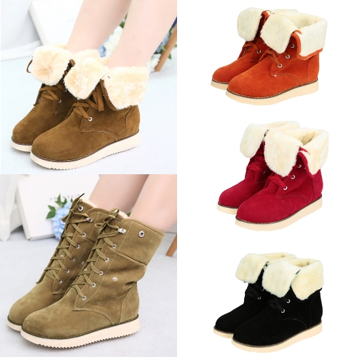 New Fashion Women Snow Boots Faux Suede Fur Tied Fastening Round Toe Fold Down Casual Boots
New Fashion Women Snow Boots Faux Suede Fur Tied Fastening Round Toe Fold Down Casual Boots
