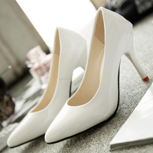 New Fashion Women Pumps Patent Leather Candy Color Pointed Toe High Heels Simple Shoes
New Fashion Women Pumps Patent Leather Candy Color Pointed Toe High Heels Simple Shoes