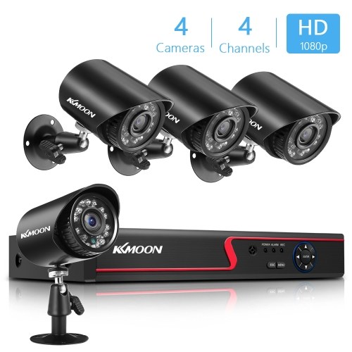 1080P Home Security Camera System 4CH DVR+4Pcs 2MP HD Outdoor Waterproof Surveillance Camera with Night Vision Support Motion Detection Remote Access Surveillance DVR Kit No Hard Drive
1080P Home Security Camera System 4CH DVR+4Pcs 2MP HD Outdoor Waterproof Surveillance Camera with Night Vision Support Motion Detection Remote Access Surveillance DVR Kit No Hard Drive