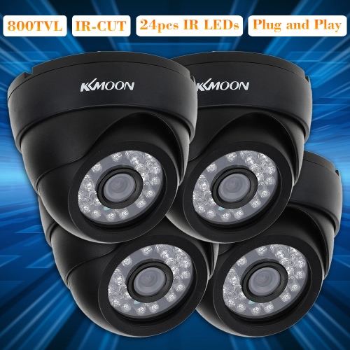 KKmoon 800TVL Security Kit with 4pcs CCTV Camera + 4pcs 60ft Video Cable IR-CUT Home Surveillance NTSC System
KKmoon 800TVL Security Kit with 4pcs CCTV Camera + 4pcs 60ft Video Cable IR-CUT Home Surveillance NTSC System