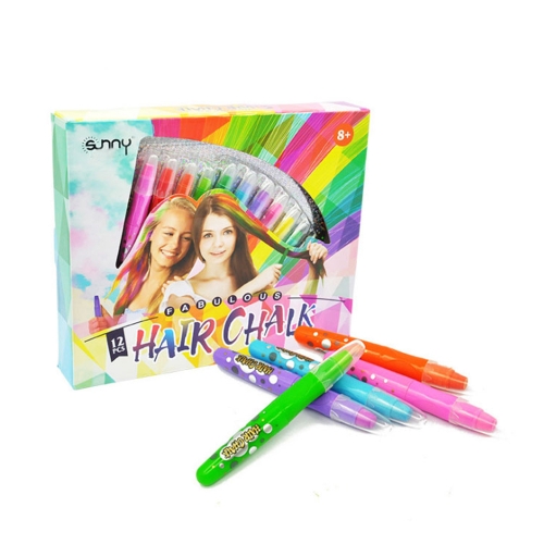 12Pcs Hair Chalk Временный яркий цвет для окраски волос для детей, красящий партию и косплей
12Pcs Hair Chalk Временный яркий цвет для окраски волос для детей, красящий партию и косплей