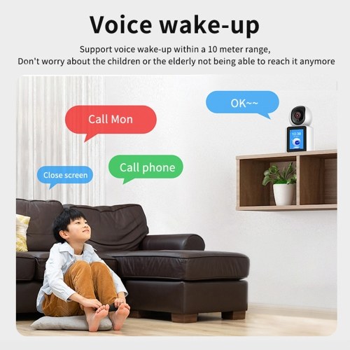 Hige-clear WIFI Video Calling PT Camera 1080P 360-degree Panoramic View Smart Security Camera One-Click Call Function Two-Way Video Monitoring High-Fidelity Sound Quality Voice Wake-Up Camera for Home Elderly and Children Target
Hige-clear WIFI Video Calling PT Camera 1080P 360-degree Panoramic View Smart Security Camera One-Click Call Function Two-Way Video Monitoring High-Fidelity Sound Quality Voice Wake-Up Camera for Home Elderly and Children Target