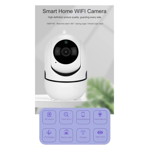 360 градусов 1080P Беспроводная Wi-Fi камера Поддержка голосового домофона Обнаружение движения Ночное видение TF карта Хранение Облачное хранилище
360 градусов 1080P Беспроводная Wi-Fi камера Поддержка голосового домофона Обнаружение движения Ночное видение TF карта Хранение Облачное хранилище