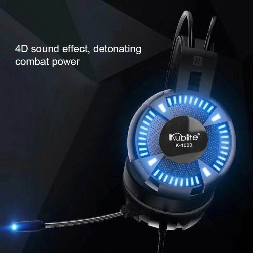 Kubite K1000 3.5mm Wired Gaming Headphones Over Ear Headset Surround Sound Earphone with Microphone for Desktop Computer PC
Kubite K1000 3.5mm Wired Gaming Headphones Over Ear Headset Surround Sound Earphone with Microphone for Desktop Computer PC
