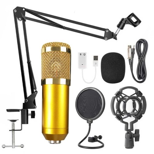 

BM800 Professional Suspension Microphone Kit Live Broadcasting Recording Condenser Microphone Set