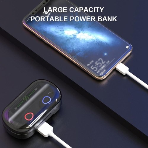 V10 Earphone BT5.0 Earbuds Dual Ear Headphone Stereo In Ear HD Headset with Charging Box
V10 Earphone BT5.0 Earbuds Dual Ear Headphone Stereo In Ear HD Headset with Charging Box