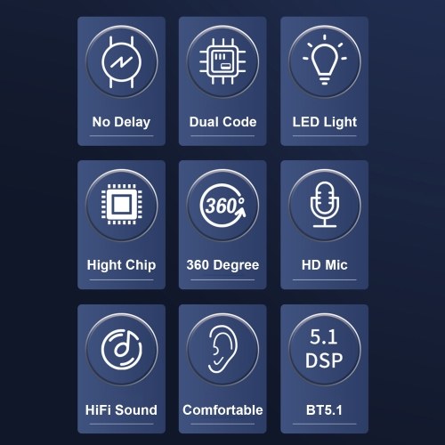 M22 BT5.1 Game Earbuds True Wireless Headphones BT Earphone Touch Control Earbuds Fast Pairing In-ear Sports Sweatproof Music Headset 300mAh Charging Box
M22 BT5.1 Game Earbuds True Wireless Headphones BT Earphone Touch Control Earbuds Fast Pairing In-ear Sports Sweatproof Music Headset 300mAh Charging Box