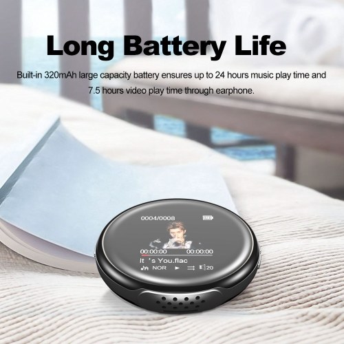 RUIZU M1 Portable MP3 MP4 Player 8GB Multifunctional Player Bluetooth 4.0 1.44in TFT Screen w/ 3.5mm Headphones Lanyard Video FM Radio E-Book Voice Recorder
RUIZU M1 Portable MP3 MP4 Player 8GB Multifunctional Player Bluetooth 4.0 1.44in TFT Screen w/ 3.5mm Headphones Lanyard Video FM Radio E-Book Voice Recorder