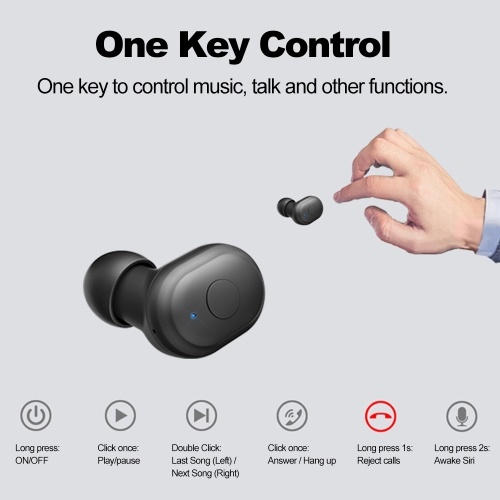T11 True Wireless TWS Bluetooth 5.0 Earphone In-ear Stereo Sports Headset Magnetic Music Headphones Charging Box Hands-free w/ Microphone for Phones Tablet PC
T11 True Wireless TWS Bluetooth 5.0 Earphone In-ear Stereo Sports Headset Magnetic Music Headphones Charging Box Hands-free w/ Microphone for Phones Tablet PC