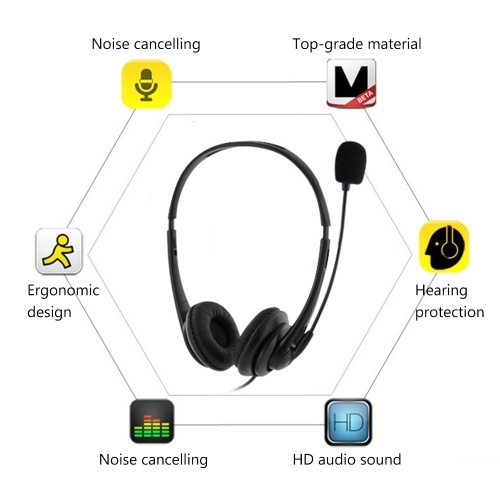 OY136 3.5mm Computer Headset with Microphone Noise Cancelling Head-mounted Headphone Wired Call Center Headsets for Business Call Center
OY136 3.5mm Computer Headset with Microphone Noise Cancelling Head-mounted Headphone Wired Call Center Headsets for Business Call Center