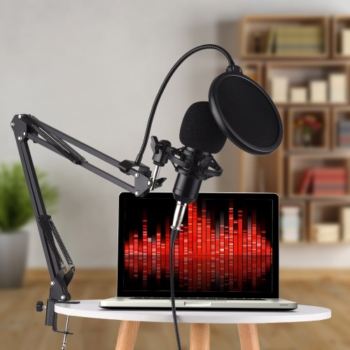 Multifunctional Live Sound Card Condenser Microphone Kit Audio Mixer USB Game DSP Recording for Computer PC Smartphone Live Streaming Recording
Multifunctional Live Sound Card Condenser Microphone Kit Audio Mixer USB Game DSP Recording for Computer PC Smartphone Live Streaming Recording