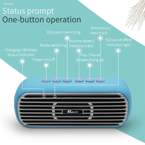 Cyboris T5 PRO Wireless Bluetooth 4.2 Speaker Stereo Audio Player Big Power MP3 Music Speakers Compatible with iPhone Computer
Cyboris T5 PRO Wireless Bluetooth 4.2 Speaker Stereo Audio Player Big Power MP3 Music Speakers Compatible with iPhone Computer