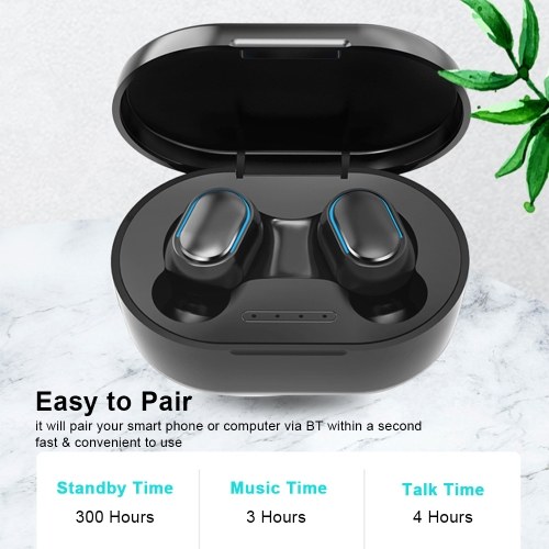 True Wireless Earbuds BT 5.0 with Charging Case TWS Headphones with Mic Smart Touch Control 40H Playtime Wireless Earphones IPX4 Waterproof Sports Headset
True Wireless Earbuds BT 5.0 with Charging Case TWS Headphones with Mic Smart Touch Control 40H Playtime Wireless Earphones IPX4 Waterproof Sports Headset