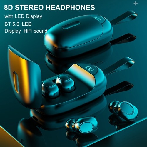 LB60 BT 5.0 Wireless Headphones In-ear Earbuds with Mic LED Display Waterproof Earphones Sports Headsets for Phone
LB60 BT 5.0 Wireless Headphones In-ear Earbuds with Mic LED Display Waterproof Earphones Sports Headsets for Phone
