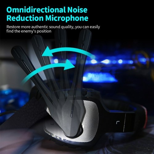 SENICC A1 Gaming Headset Wired Head-mounted Headset with HD Omnidirectional Microphone 40mm Driver Unit Wire Control
SENICC A1 Gaming Headset Wired Head-mounted Headset with HD Omnidirectional Microphone 40mm Driver Unit Wire Control