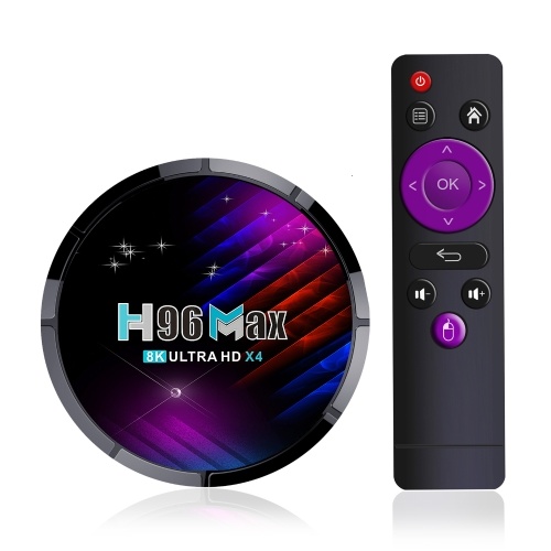 H96 Max X4 Android 11.0 Smart TV Box UHD 4K Медиаплеер Amlogic S905X4 2.4G/5G WiFi AV1 H.265 VP9 Декодирование с дистанционным управлением
H96 Max X4 Android 11.0 Smart TV Box UHD 4K Медиаплеер Amlogic S905X4 2.4G/5G WiFi AV1 H.265 VP9 Декодирование с дистанционным управлением