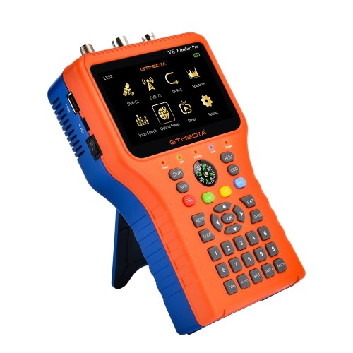 GTMEDIA V8 Finder Pro TV Signal Finder Meter DVB-S/S2/S2X/T/T2/C Signal Receiver 4.3-inch LCD Dispaly H.265 Auto Calculate Angle 4000mAh Battery
GTMEDIA V8 Finder Pro TV Signal Finder Meter DVB-S/S2/S2X/T/T2/C Signal Receiver 4.3-inch LCD Dispaly H.265 Auto Calculate Angle 4000mAh Battery