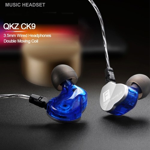 QKZ CK9 3.5mm Wired Headphones Dual Moving Coil In-ear Headset Heavy Bass Stereo Music Earphones
QKZ CK9 3.5mm Wired Headphones Dual Moving Coil In-ear Headset Heavy Bass Stereo Music Earphones