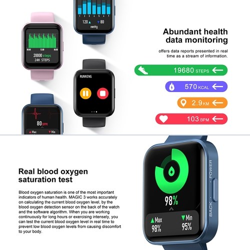 Kospet Magic3 Fitness Smartwatch Sport Watch BT Intelligent Watch Waterproof Heart Rate and Sleep Monitoring Smartwatch
Kospet Magic3 Fitness Smartwatch Sport Watch BT Intelligent Watch Waterproof Heart Rate and Sleep Monitoring Smartwatch