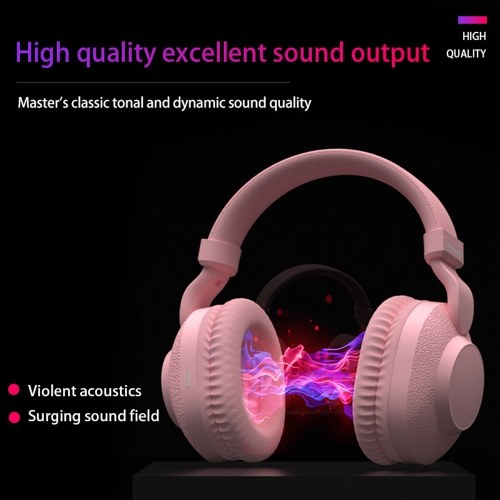 Wireless BT5.0 Headphone Kids Headphones Over Ear Headset Noise Canceling Earphone with Mic TF Card Slot
Wireless BT5.0 Headphone Kids Headphones Over Ear Headset Noise Canceling Earphone with Mic TF Card Slot