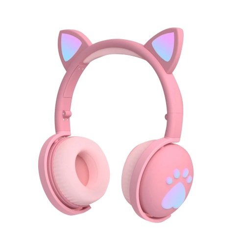 BK1 BT Wireless Headphones RGB Glowing Lights Cute LED Cat Ear Paw Girls Gift Kids Headset Wireless Stereo Bass 3.5mm Plug With Mic
BK1 BT Wireless Headphones RGB Glowing Lights Cute LED Cat Ear Paw Girls Gift Kids Headset Wireless Stereo Bass 3.5mm Plug With Mic