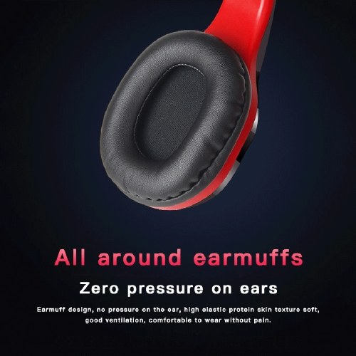 T5 Head-mounted Foldable BT5.0 Wireless Headset Support Card 9D Stereo Sound for Sports Gaming with Microphone (Black & Red)
T5 Head-mounted Foldable BT5.0 Wireless Headset Support Card 9D Stereo Sound for Sports Gaming with Microphone (Black & Red)