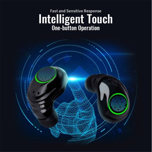 BT 5.0 10m Transmission Wireless Earphone Touching Opeartion Headphone IPX7 Waterproof Noise Cancelling Earphones with Recharging Box
BT 5.0 10m Transmission Wireless Earphone Touching Opeartion Headphone IPX7 Waterproof Noise Cancelling Earphones with Recharging Box