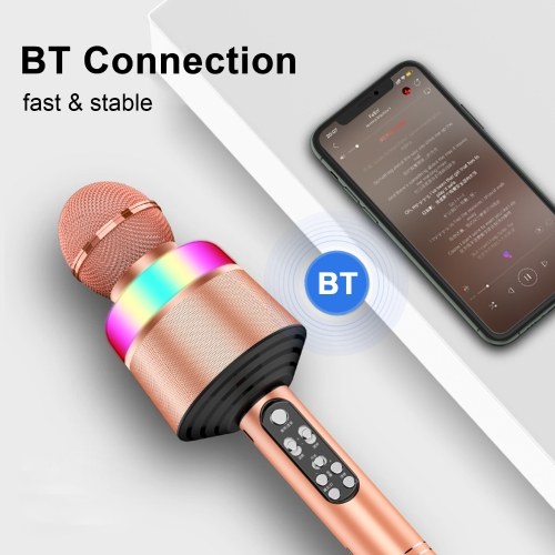 3 In 1 Wireless Microphone Portable Handheld Mic Speaker Adjustable Volume LED Lights Home Party Birthday BT Microphone USB Rechargeable for Smartphones PC
3 In 1 Wireless Microphone Portable Handheld Mic Speaker Adjustable Volume LED Lights Home Party Birthday BT Microphone USB Rechargeable for Smartphones PC