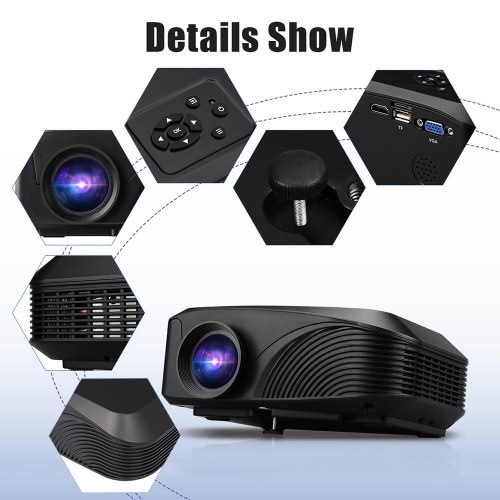 LED-4018 Портативный проектор 1200 люмен 800 * 480 Поддержка 1080P 130 дюймов Красно-синий 3D с HD USB VGA AV TF Интерфейсы
LED-4018 Портативный проектор 1200 люмен 800 * 480 Поддержка 1080P 130 дюймов Красно-синий 3D с HD USB VGA AV TF Интерфейсы