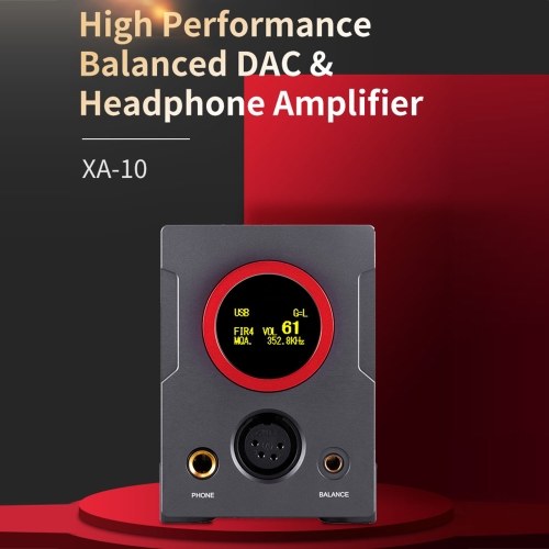 XDuoo XA-10 High Performance Balanced DAC & Headphone Amplifier 768K/32Bit HiFi Headphone Amplifier USB DAC AMP Multi-function Optical Coaxial Headphone Amplifier for Home and Computer Black
XDuoo XA-10 High Performance Balanced DAC & Headphone Amplifier 768K/32Bit HiFi Headphone Amplifier USB DAC AMP Multi-function Optical Coaxial Headphone Amplifier for Home and Computer Black