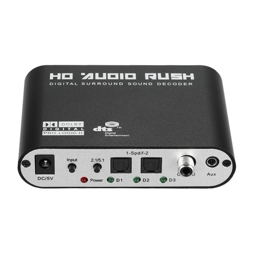 Audio Decoder Rush SPDIF Coaxial to 5.1/2.1 Channel DTS/AC-3 Audio Decoder Rush SPDIF Coaxial to 5.1/2.1 Channel DTS/AC-3