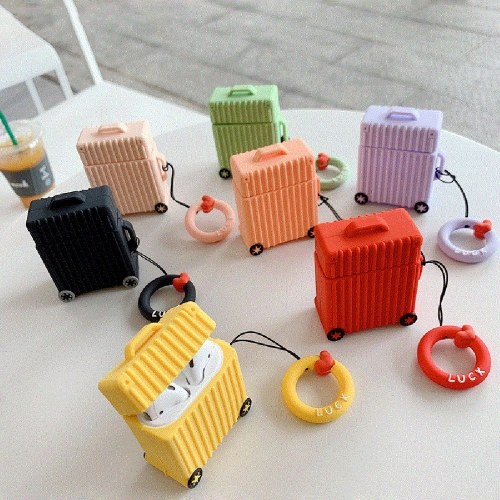 Silicone Headphones Case For AirPods TWS Earphones Protective Cover For Apple Airpods 2 with Finger Ring Strap
Silicone Headphones Case For AirPods TWS Earphones Protective Cover For Apple Airpods 2 with Finger Ring Strap