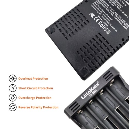 LiitoKala Lii-500S 18650 Battery Charger 4 Slots LCD Screen Display Touch Control for Lithium/NiMH 26650 AA AAA Battery
LiitoKala Lii-500S 18650 Battery Charger 4 Slots LCD Screen Display Touch Control for Lithium/NiMH 26650 AA AAA Battery