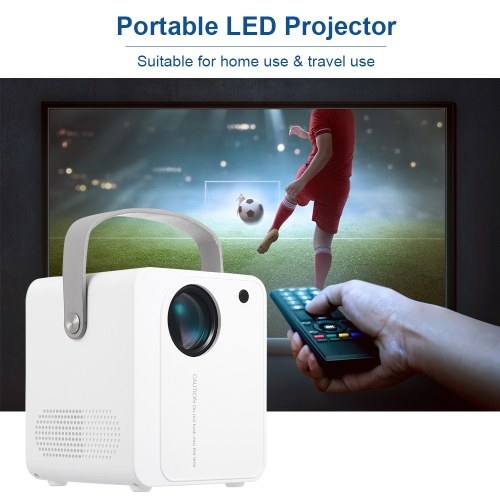 LED Projector Mini Portable 120 Lumens Video Projector with Built-in Speaker Support HD / TF / AV / USB / Audio 3.5mm Interface for Home Theater Entertainment
LED Projector Mini Portable 120 Lumens Video Projector with Built-in Speaker Support HD / TF / AV / USB / Audio 3.5mm Interface for Home Theater Entertainment
