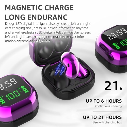 S6 Plus TWS Earphones Bluetooth 5.1 Wireless Earphones with Mic Time&Power Digital Dispaly Sports Headsets Music Earbuds for Phones
S6 Plus TWS Earphones Bluetooth 5.1 Wireless Earphones with Mic Time&Power Digital Dispaly Sports Headsets Music Earbuds for Phones