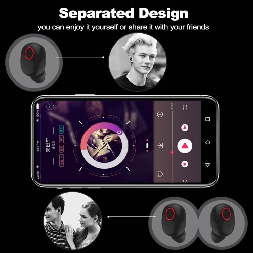 TWS T13 True Wireless Bluetooth Headphones Bluetooth 5.0 TWS Earbuds Noise Cancelling Headset Invisible In-ear Earphone with Mic Charging Case
TWS T13 True Wireless Bluetooth Headphones Bluetooth 5.0 TWS Earbuds Noise Cancelling Headset Invisible In-ear Earphone with Mic Charging Case