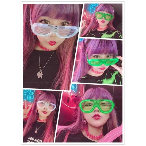 LED Shutters Shape Glasses Light Up Rave Toys Flashing Glasses for Masquerade Dress Up Christmas Party Decoration Supplies
LED Shutters Shape Glasses Light Up Rave Toys Flashing Glasses for Masquerade Dress Up Christmas Party Decoration Supplies