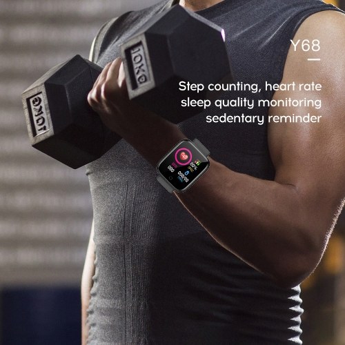 Y68 1.3in Intelligent Watches Heart Rate Monitoring Watch Sports Watches Wristband Waterproof Smartwatch
Y68 1.3in Intelligent Watches Heart Rate Monitoring Watch Sports Watches Wristband Waterproof Smartwatch