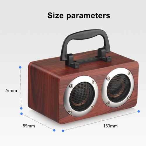 Portable Bluetooth 4.2 Speaker Wooden Player Stereo Surround Player Double Horn Built-in 1200mAh Battery with TF Card AUX Audio Soundbar
Portable Bluetooth 4.2 Speaker Wooden Player Stereo Surround Player Double Horn Built-in 1200mAh Battery with TF Card AUX Audio Soundbar