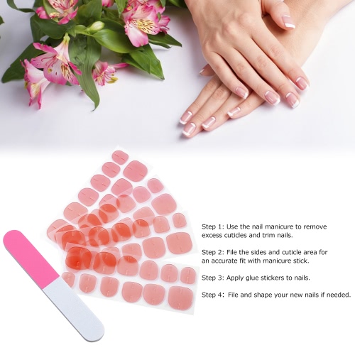 2 Sheets 48pcs Double-sided Nail Glue Sticker Jelly Transparent Flexible Fake Nail Tips Adhesive Nail Glue with Nail Manicure Tool
2 Sheets 48pcs Double-sided Nail Glue Sticker Jelly Transparent Flexible Fake Nail Tips Adhesive Nail Glue with Nail Manicure Tool