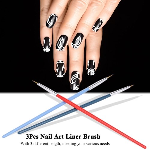 3шт для ногтей Art Liner Brush UV Gel Painting Nail Brush Pen Set для маникюра для ногтей Liner Tool Plastic Handle
3шт для ногтей Art Liner Brush UV Gel Painting Nail Brush Pen Set для маникюра для ногтей Liner Tool Plastic Handle