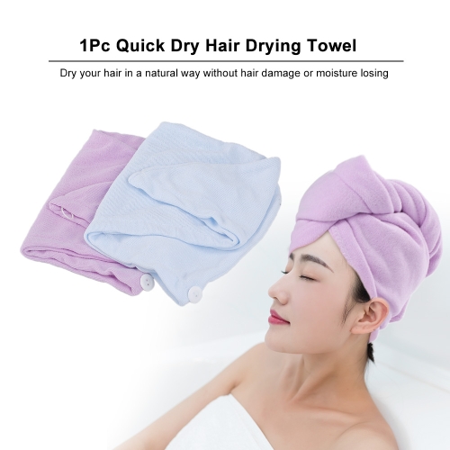 Quick Dry Hair Drying Towels Water-Absorbent Hair Cap Bath Shower Wrap for All Hair Types and Lengths Random Color
Quick Dry Hair Drying Towels Water-Absorbent Hair Cap Bath Shower Wrap for All Hair Types and Lengths Random Color
