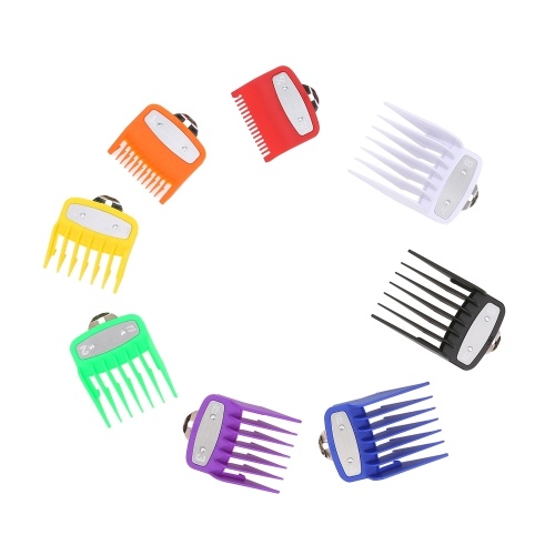 8PCS Cutting Guide Comb Barbers Hairdressing Tool Set Colorful Limit Comb Set Compatible with WAHL Electric Hair Clipper
8PCS Cutting Guide Comb Barbers Hairdressing Tool Set Colorful Limit Comb Set Compatible with WAHL Electric Hair Clipper