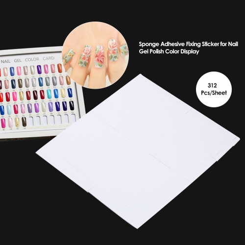 312 Pcs/Sheet Sponge Double-side Adhesive Fixing Sticker for Nail Gel Polish Display Color Card Book Chart Nail Art Tool 312 Pcs/Sheet Sponge Double-side Adhesive Fixing Sticker for Nail Gel Polish Display Color Card Book Chart Nail Art Tool