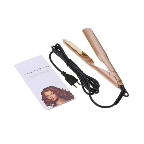 Digital Electric PTC Ceramic Titanium Plate Anti-scald 4 Temperature Level Hair Straightener Curler