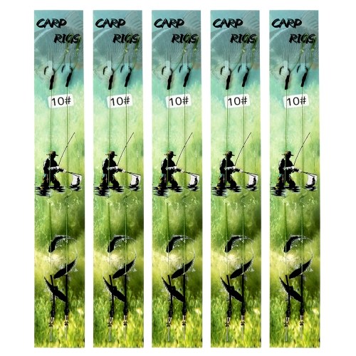 10pcs Carp Fishing Hair Rigs Braided Thread Barbed Hook Rolling Swivel Carp Rigs Fishing Tackle Accessories
10pcs Carp Fishing Hair Rigs Braided Thread Barbed Hook Rolling Swivel Carp Rigs Fishing Tackle Accessories
