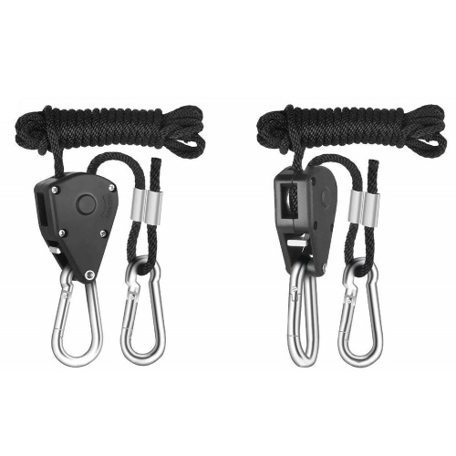 1/8 Inch Heavy Duty Adjustable Grow Light Ratchet Rope Hanger For Grow Light Fixtures Gardening Loose-proof Design
1/8 Inch Heavy Duty Adjustable Grow Light Ratchet Rope Hanger For Grow Light Fixtures Gardening Loose-proof Design